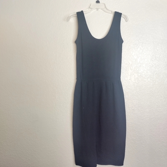 St. John evening Santana knit sleeveless elastic waist pencil dress sz 2 - Picture 1 of 9